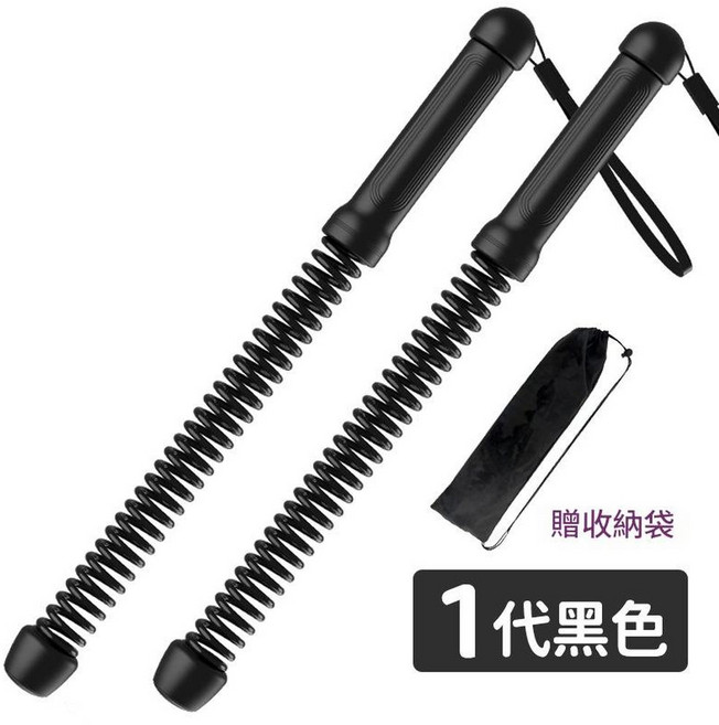 AQWA 無繩戰繩 彈簧成人體能健身器材, 一代曜石黑 收納袋無繩戰繩, 1個