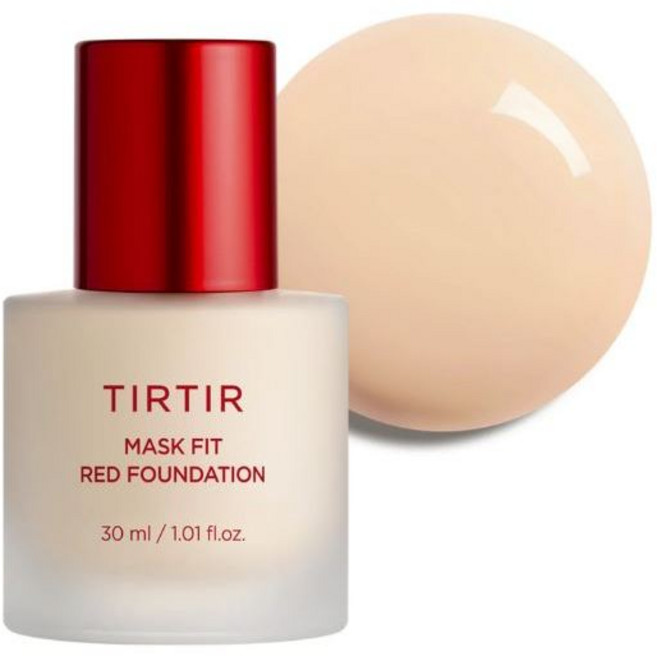 TIRTIR 亮澤長效水潤遮瑕粉底液 30ml / 1.01 fl.oz., 1個, 17N Vanilla -現, 17N Vanilla