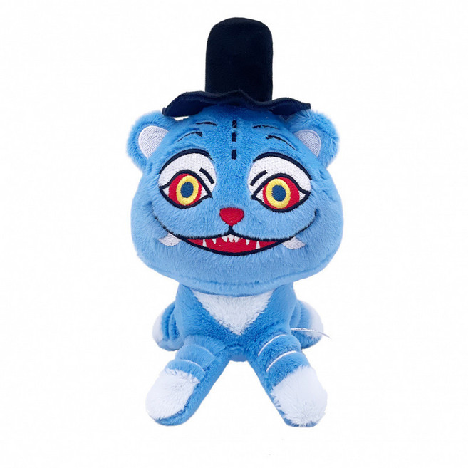 獵魔女團 老虎毛絨公仔玩偶, 戴帽藍虎 21cm, 1個