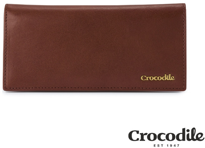 Crocodile 男生長夾 植物鞣真皮錢包 多卡拉鍊 Naturale 系列