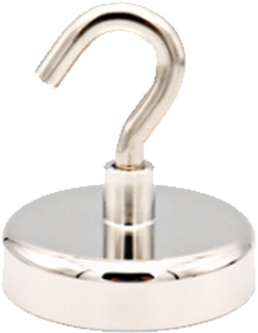 HAOWO 釹鐵硼磁吸掛勾 強力磁鐵掛鉤 32mm 高承重34kg, 1個, 32mm【垂直受重約34kg 】