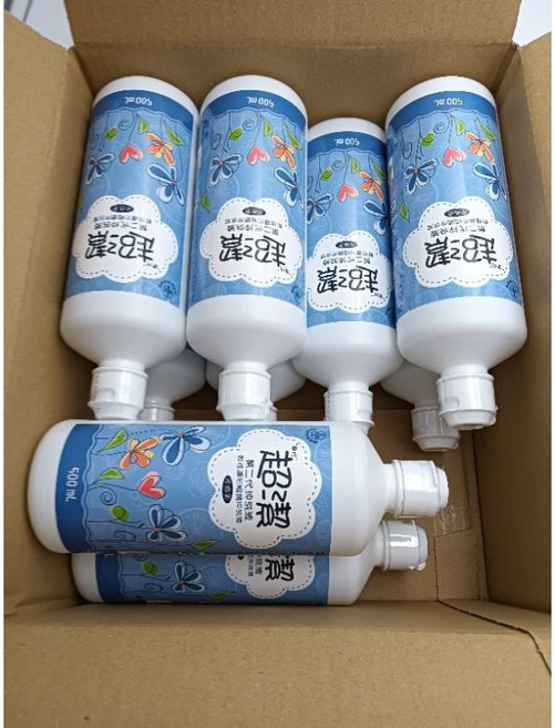 超潔 隱形眼鏡沖洗液 (軟式隱形眼鏡使用), 9個, 500ml