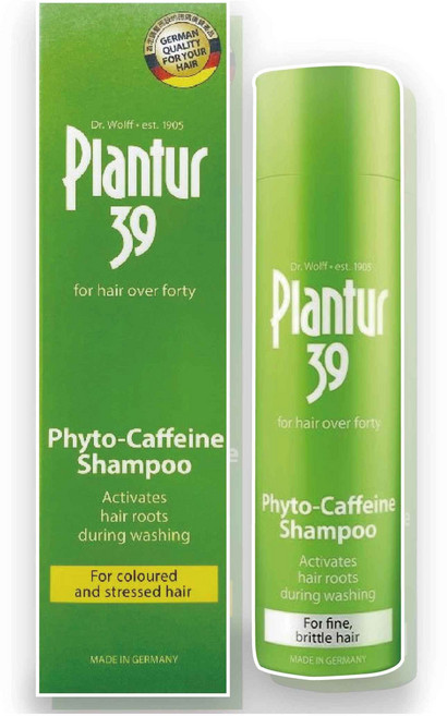 Plantur39 植物與咖啡因洗髮露 活化髮根 染燙受損髮質適用, 1件, 250ml