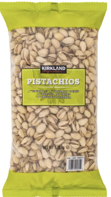 科克蘭鹽烤開心果,美國加州產,1.36公斤,自然開口酥脆海鹽風味, 1.36kg, 1個