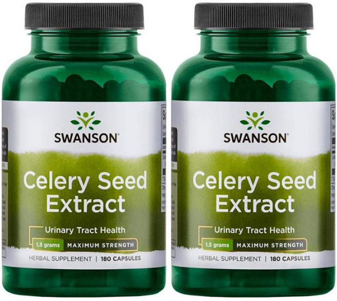 Swanson 斯旺森 芹菜籽萃取膠囊, 180顆, 2罐