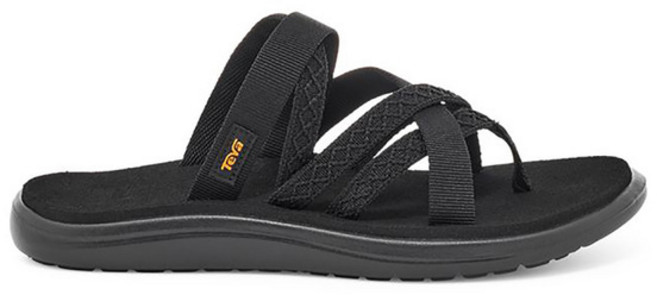 Teva Voya Zillesa 女 運動涼鞋 細帶繞繩 輕量 記憶鞋床 黑 TV1117032MHBC, 24 cm