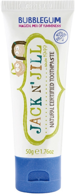 Jack N' Jill 天然兒童牙膏 50g 木糖醇 金盞花 無氟, 1個, 泡泡糖 (2029/1)