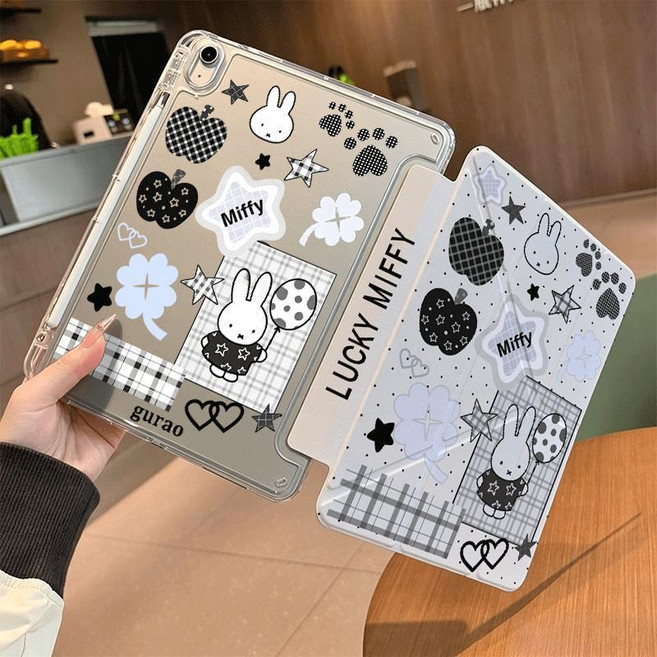 Miffy 卡通平板保護殼, 蘋果米菲兔, 1個