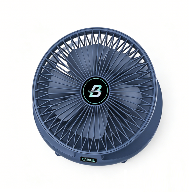 S1 折疊USB風扇 可立可掛夾式桌面小電扇 靜音便攜大風量, 深海藍【插電款】, 深海藍, S2