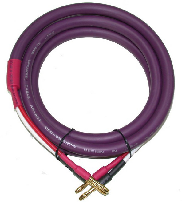 ANV 線材 喇叭線 深紫色OFC水管線13mm 香蕉接頭成品線(AP-A51SE22), 1個, 1.5米單一條