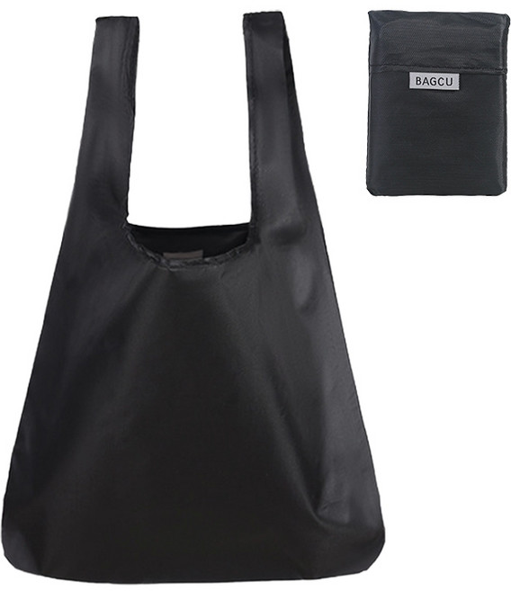 BAGGU 牛津布條紋摺疊環保購物袋 48x36公分