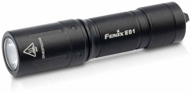 FENIX E01 V2.0 迷你鑰匙圈手電筒, 黑色, 1個