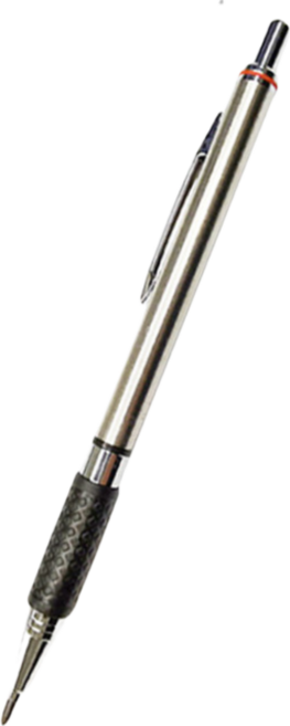 金屬自動鉛筆 繪圖筆 自帶削筆器【WJ0248】, 02.握把防滑-工程筆, 1個裝