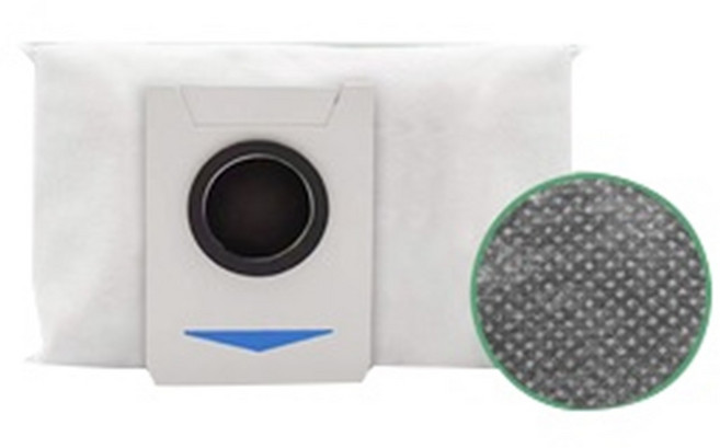 ECOVACS 科沃斯 集塵袋 副廠配件 X1 OMNI T10 T20 專用 基本款與抗菌款 規格任選, 1個, 集塵袋-抗菌款-黑底白袋1個-X1/T1