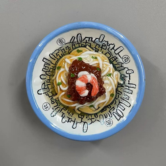 台灣夜市小吃 3D立體冰箱貼 紀念品小禮物, 但仔麵