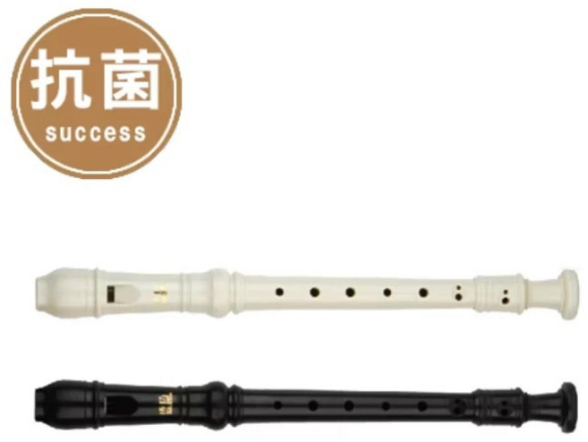 SUCCESS 成功直笛 中音高音 德式英式學生音樂課教學指定, 1個, 深咖啡, 2000C抗菌英式直笛
