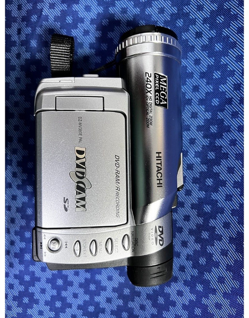 HITACHI DZMV380E PAL DVD 攝影機 240X 光學變焦 DVD-RAM 錄製