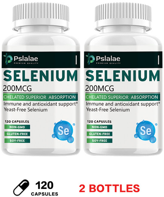 Pslalae 硒 200MCG 螯合吸收 免疫與抗氧化支持 酵母硒膠囊, 240組