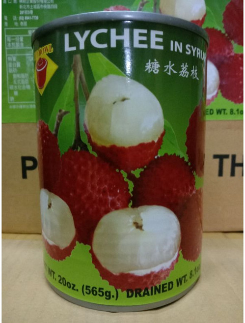 TEPTIP 牌 荔枝罐頭 (TEPTIP Lychee in Syrup) 565g, 1個, 紅碗牌荔枝罐頭