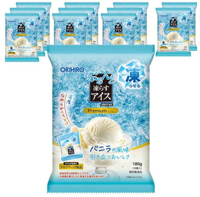 ORIHIRO 寶露婷 冷凍優質香草冰棒 10入, 12個, 180g