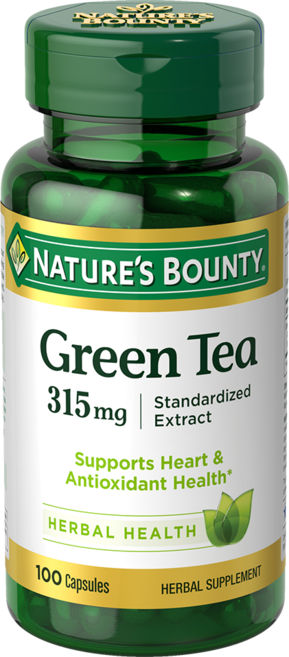 NATURE'S BOUNTY 綠茶萃取無麩質膠囊 無糖 315mg, 1組, 100顆