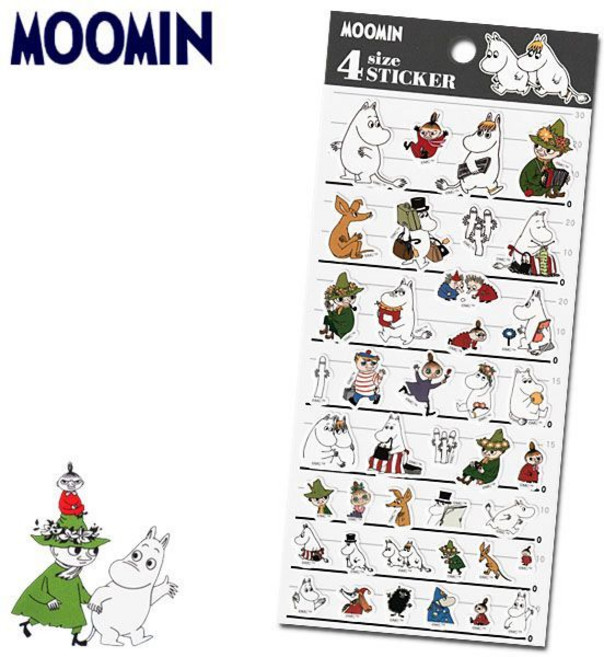 KAMIO 嚕嚕米 姆明 MOOMIN 四尺寸貼紙 裝飾拍立得貼紙, 1個