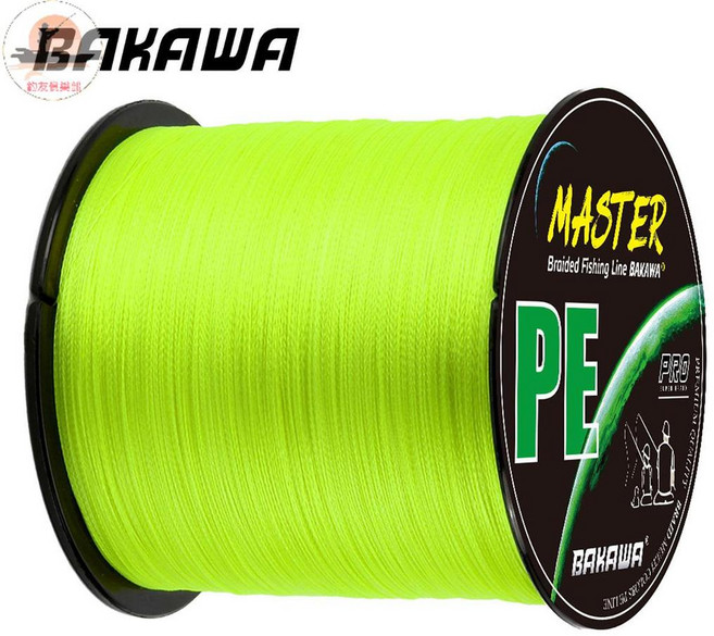 BAKAWA MASTER PE 編織釣魚線 4股線 日本多絲 適合海水母線子線, White,300M-0.12MM-12LB, 1個