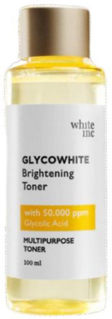 white inc GLYCOWHITE亮白化妝水 含50000ppm甘醇酸 多功能保濕亮膚 改善暗沉, 1個, 100ml