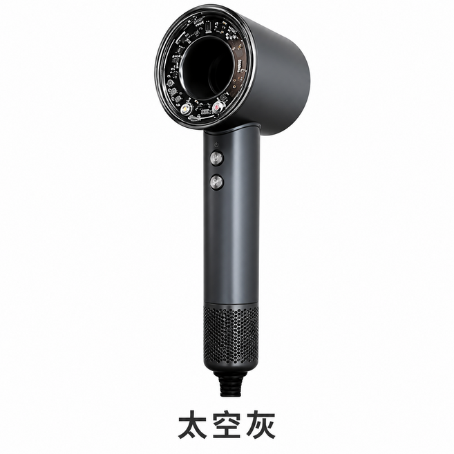 高速負離子護髮吹風機 速乾護髮 恆溫護髮 低噪柔風, 太空灰(如遇缺色隨機出貨)+隨機「不重複」, CH 550 743 2