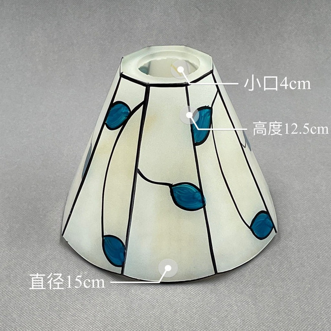 維尼好物 磨砂玻璃燈罩 外殼燈罩 適用於E27螺口燈具, 葉子八角(吊燈使用)