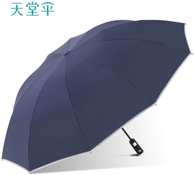 天堂傘 十骨全自動兩用晴雨傘 大號 雙人 雨傘 夜光條 商務 男女士 遮陽傘