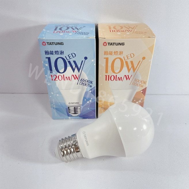 大同 LED 球泡燈泡 全電壓, 1個, 10W,白光, 10W, 白光