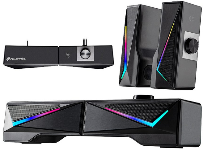 Flashfire V101 電競藍芽喇叭 聲霸 soundbar, 黑色