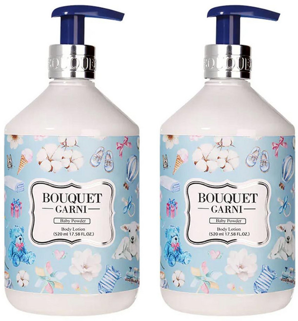 BOUQUET GARNI 璞珈妮 香水潤膚乳液 玫瑰花園 520ml, 1個, 寶寶香-2入