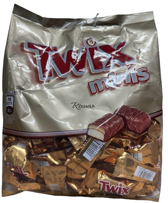 Twix 迷你焦糖夾心巧克力, 1個, 1包價(約118條)