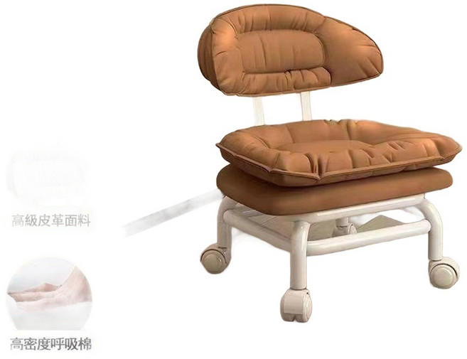 萬向輪沙發椅懶人椅, 深棕色 升級加固雙層支架, 1個
