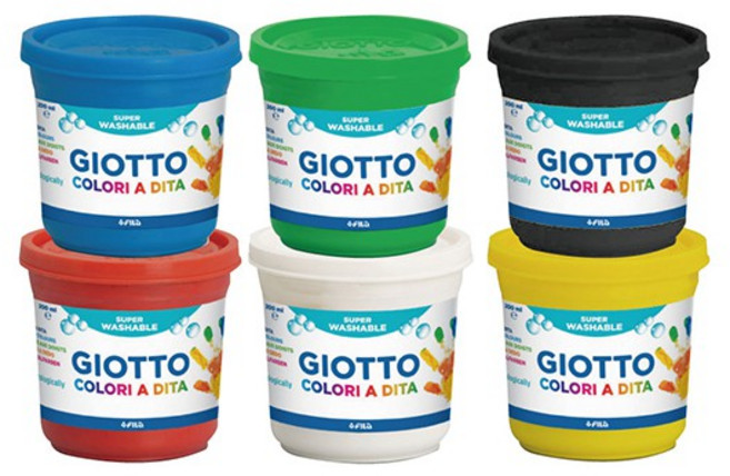 GIOTTO 幼兒安全手指膏 (6色) 義大利進口