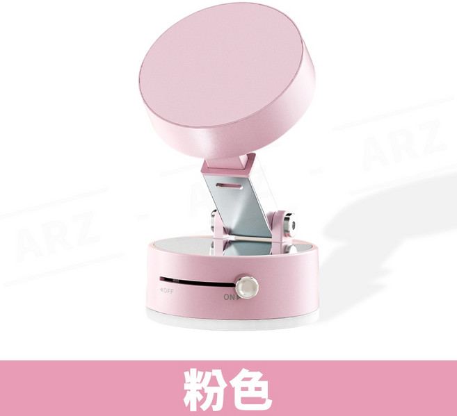ARZ 手動真空吸附磁吸支架 G101 車用手機架, 1個, 粉色