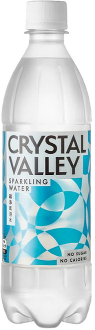 CRYSTAL VALLEY 礦沛氣泡水 無糖無熱量, 24個, 585ml