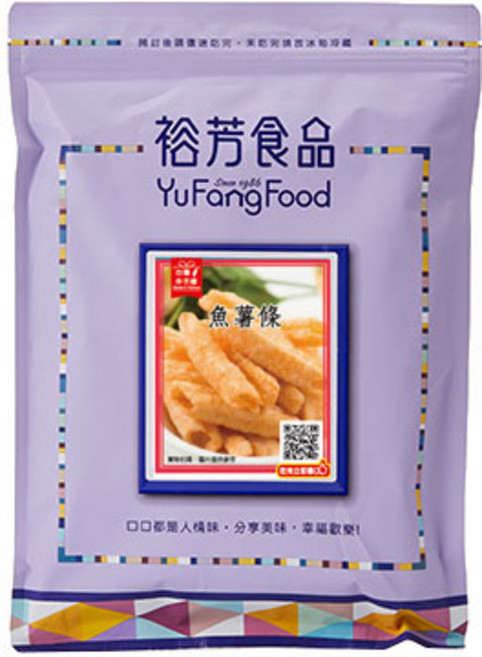 裕芳食品 魚薯條 海洋風味酥脆休閒零食, 1個
