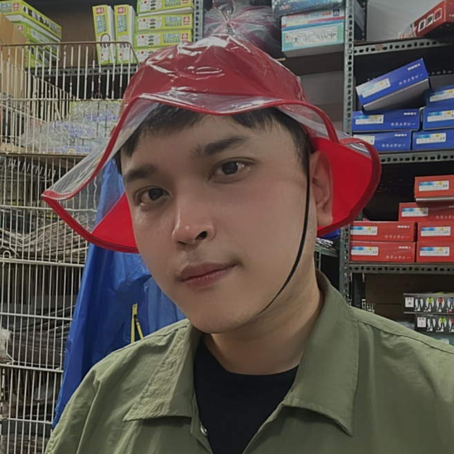 惠爾挺 L-025 圓頂雨帽 台灣製造 工作帽 釣魚帽, 紅色