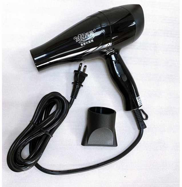 法拉西施 專業用吹風機 SW-306 1000W 超強風 低磁波, 黑色