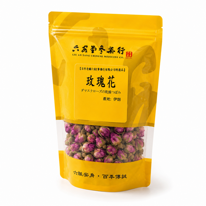 六安堂 粉紅玫瑰花茶 新鮮乾貨系列, 1個, 100g, 1個裝