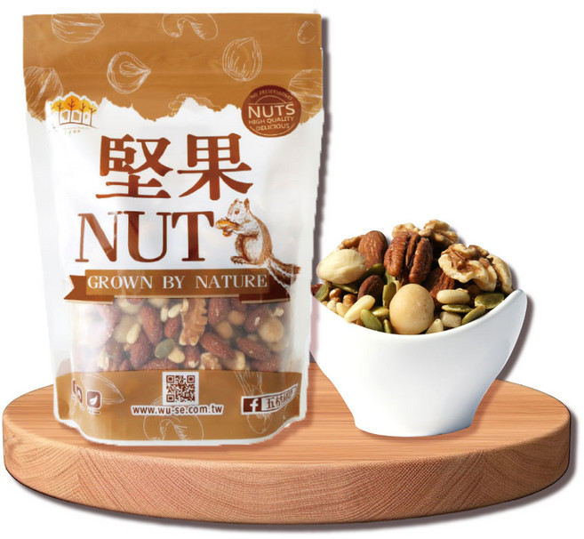 【五桔國際】 綜合堅果, 500g, 3個