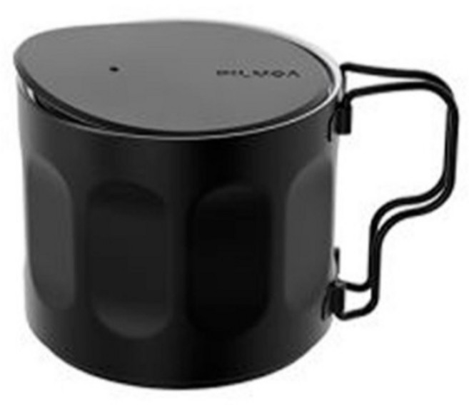 PILMOA E500MU 304不鏽鋼雙層保溫保冰杯 500ml 露營咖啡杯, 黑色, 1個