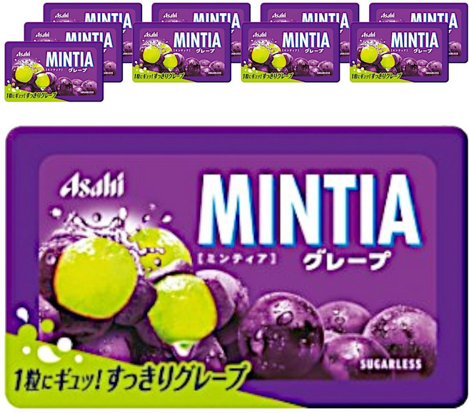 Asahi 朝日 Mintia 葡萄口味, 10個, 7g