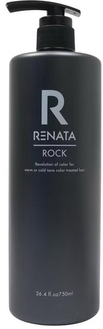 RENATA 蕾娜塔 Rock系列 彩染補色劑 補色洗髮精, 1件, 絲滑奶茶, 750ml, 750ml