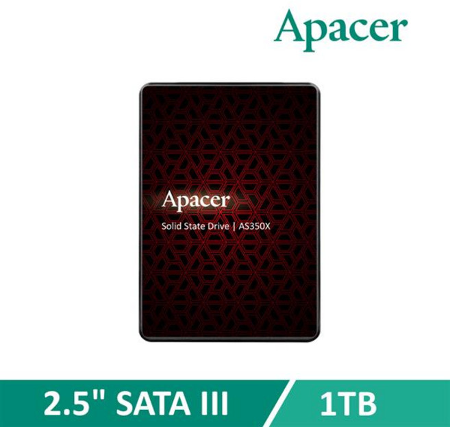 Apacer 宇瞻 AS350X 1TB 2.5吋 SATA III SSD, 1GB
