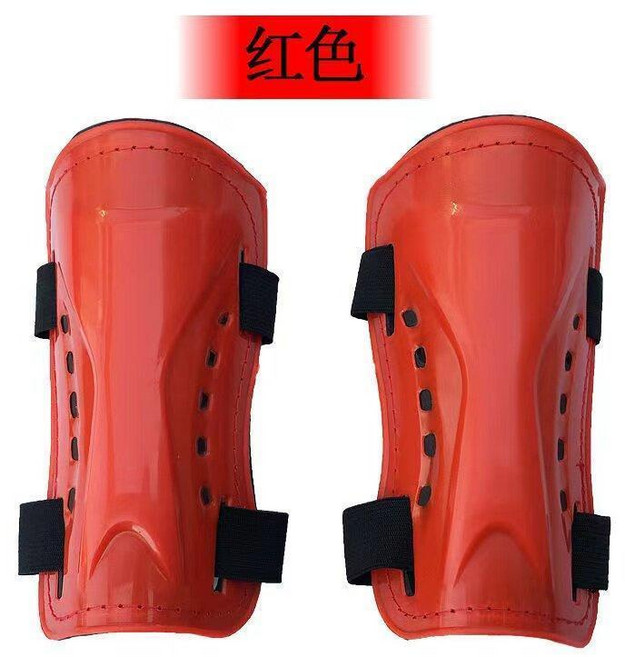 兒童足球護腿板 學生綁帶護板 透氣護小腿護具 足球專業護具 超輕護脛裝備, 1個, 紅色 兒童款 ,兒童款 建議5-15歲, 紅色