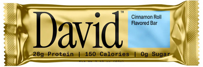 David Protein 肉桂捲口味蛋白棒, 12個, 62g